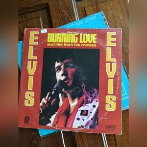 Burning love vinyl record, Elvis Presley